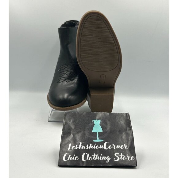 NWT Frye & Co. Women's Black Faux Leather Jude Ankle Booties Size 9.5 3248 - Picture 3 of 16